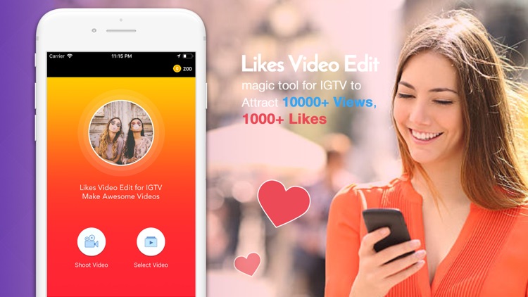 Get Likes Video Edit for IGTV