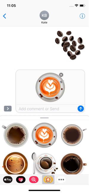 Latte Coffee Sticker(圖1)-速報App