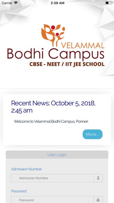 Velammal Bodhi Campus Ponneri screenshot 2
