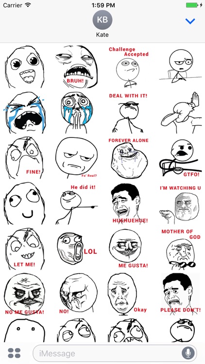Meme Face Field Guide, Rage Comics