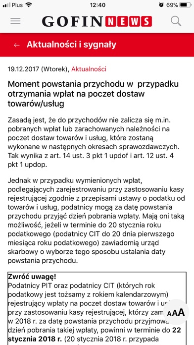 GOFIN NEWS dla Księgowych screenshot 4