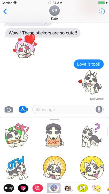 Husky Dog Stickers