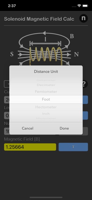 Solenoid Magnetic Field Calc(圖3)-速報App