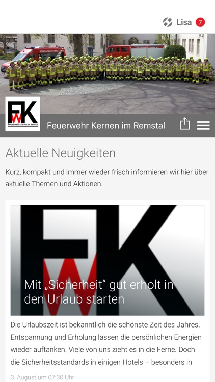 Feuerwehr Kernen im Remstal