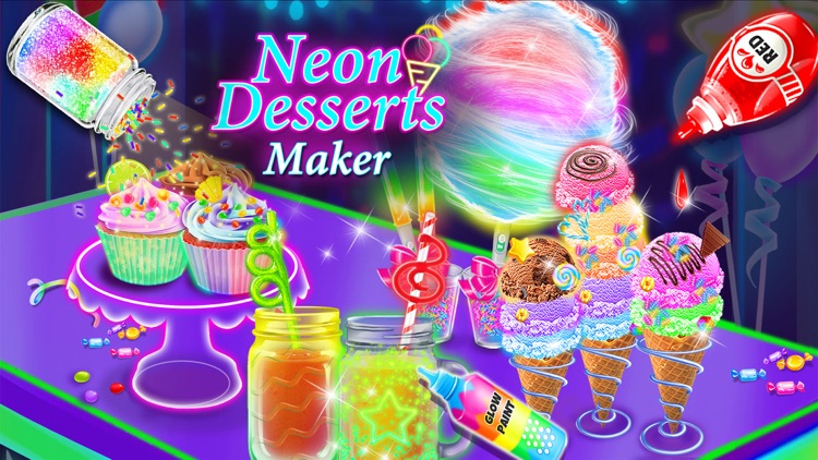 Rainbow Glitter Desserts Maker