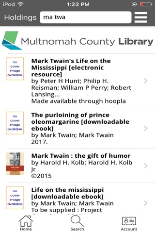 Multnomah County Library Mobile screenshot 2