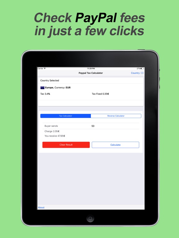 Paypal Tax Calc By Fortunato De Angelis Ios United Kingdom Screenshots
