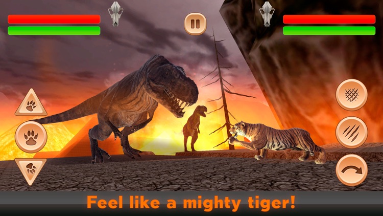 Tiger Vs Dino Kung Fu Fighting