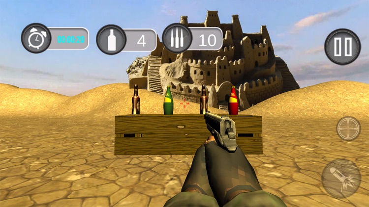 Bottle Shooting Game 3D – Expert Sniper Academy