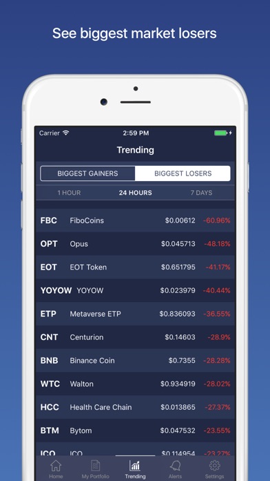 cryptoTickr screenshot 4