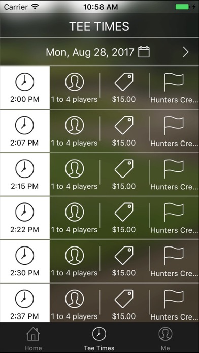 Hunter's Creek Tee Times screenshot 3