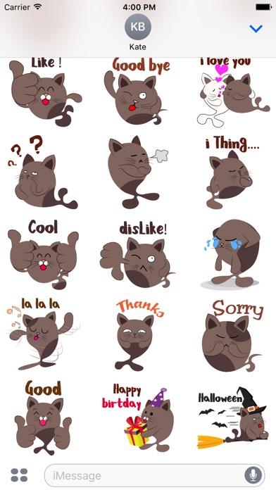 Chocolate cat emoji & sticker screenshot 2