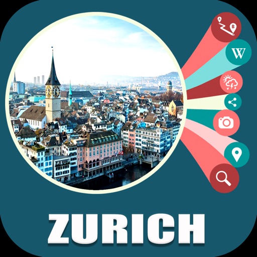 Zurich Switzerland Travel Map icon