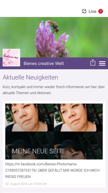 Bienes creative Welt App