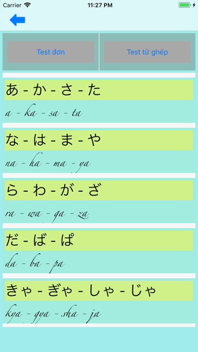 Luyện tập Hiragana & Katakana screenshot 2