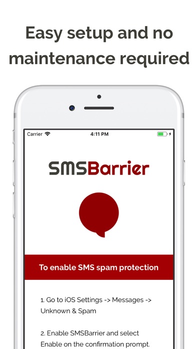 SMSBarrier SMS Spam Blocker screenshot 3