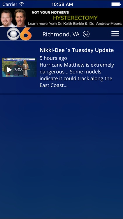CBS 6 Weather - Richmond, Va. screenshot-3