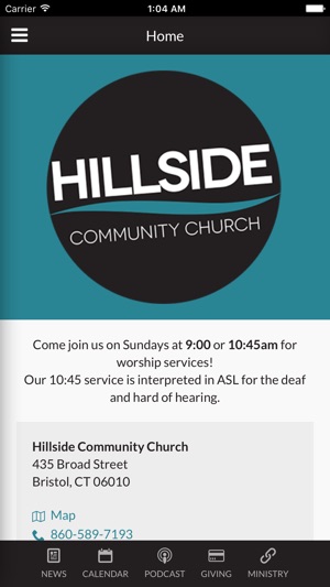 Hillside Community Church - Bristol, CT(圖1)-速報App