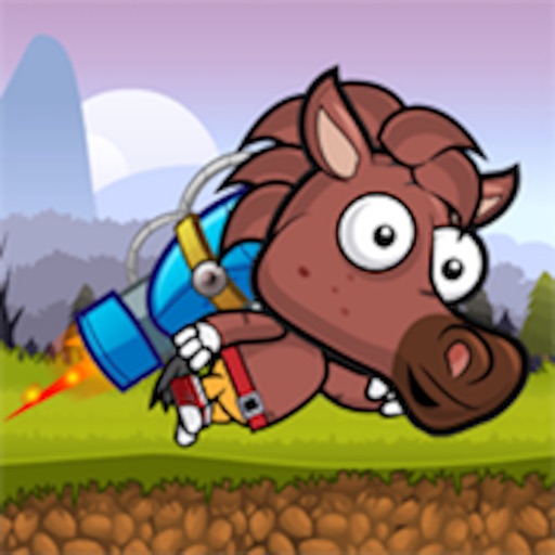 Jet Pack Horse Running by SOGOSA PTE LTD