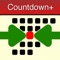 This application displays a countdown to an event in days, hours, minutes and seconds