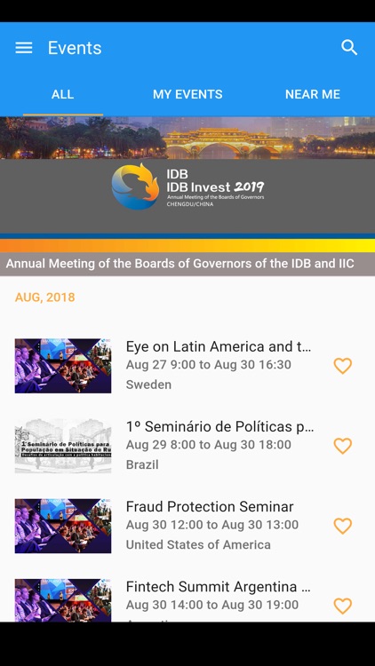 IDB Events