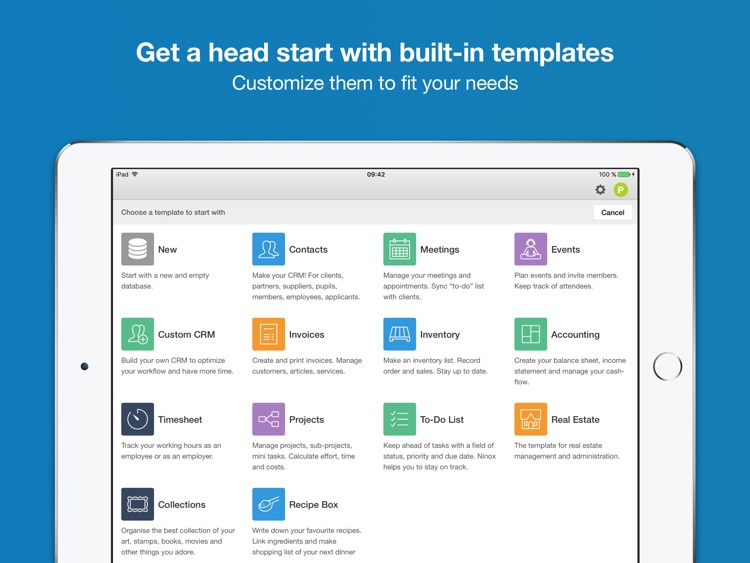Ninox Database for iPad