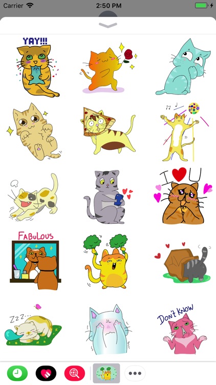 Funny Cat Emoji Stickers