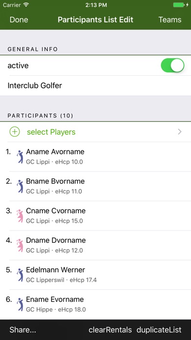 Golf Startlist Generator screenshot 2