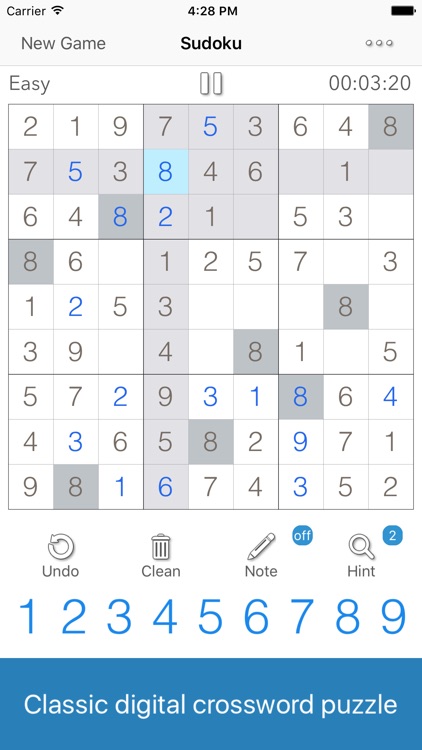 Classic Sudoku-leisure puzzle