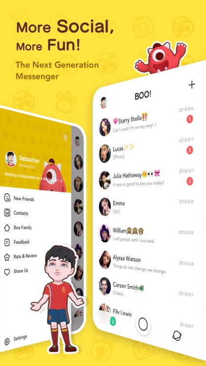 BOO! - Next Gen Messenger screenshot-0