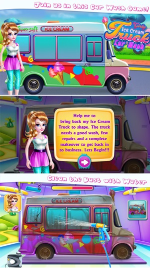 Girly Ice Cream Truck Car Wash(圖1)-速報App