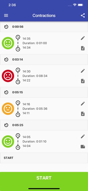 Easy Contraction Timer