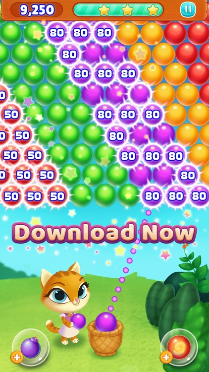 Kitty Pop Bubble Shooter screenshot-4