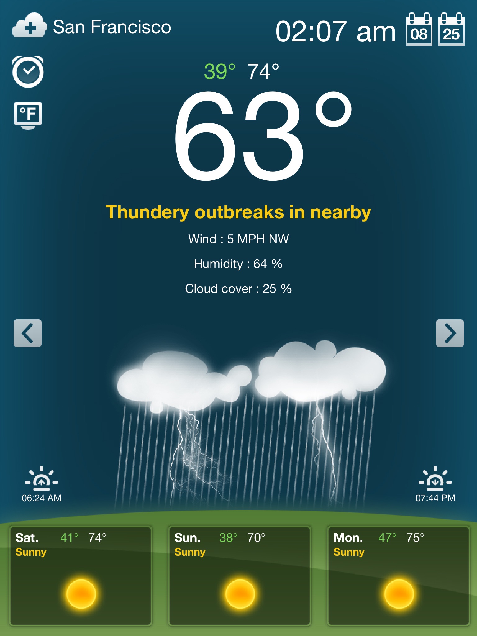 Weather for iPad! screenshot 3