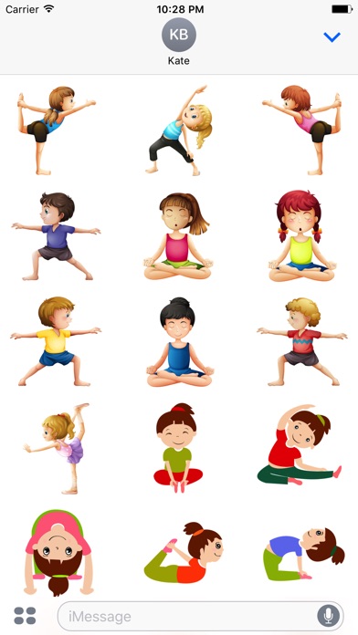 Kids Yoga Stickers & Emoji screenshot 2