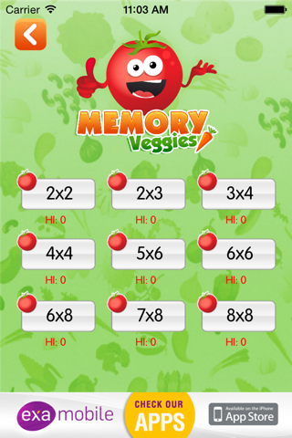 Best Memory Games - Vege - náhled