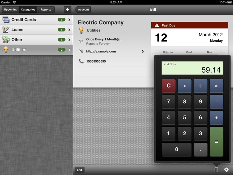 BillMinder 3 for iPad screenshot-3