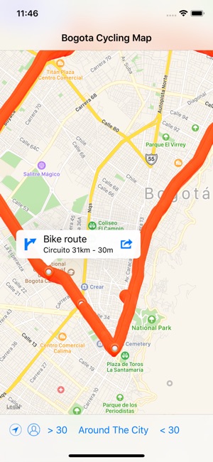 Bogota Cycling Map(圖2)-速報App