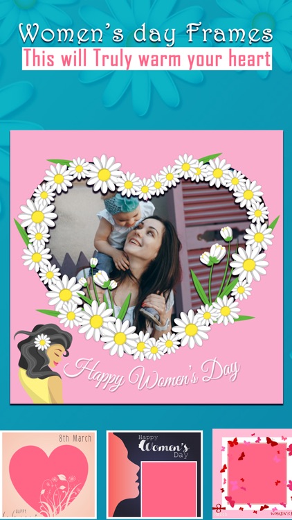 Women's Day Photo Frame Wishes