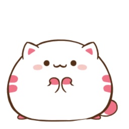 Fat Kitty Cute Stickers