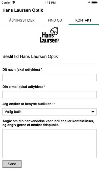 Hans Laursen Optik screenshot 4