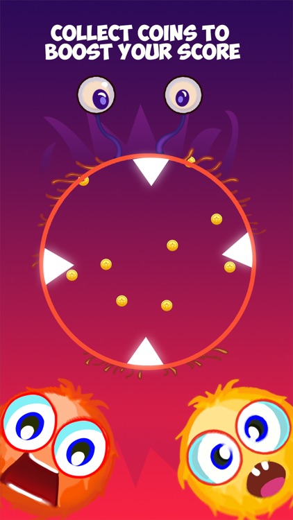 Red Monster Round Ball screenshot-3