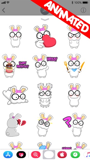 NERDY BUNNY (animated)(圖2)-速報App