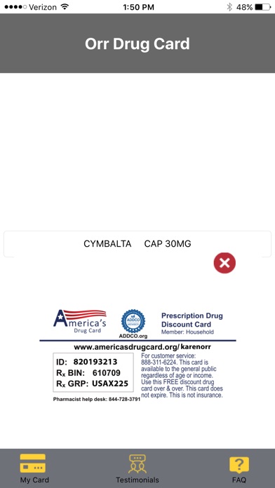 Orr Drug Card screenshot 2