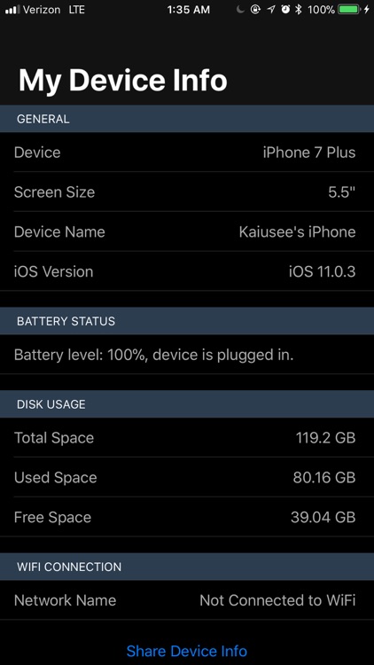 My Device Info!