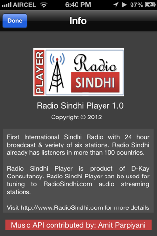 Radio Sindhi Lite screenshot 3