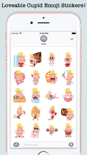 Love Cupid Emoji Stickers(圖1)-速報App