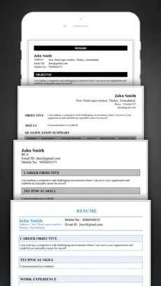 Screenshot 1 Resume Creator Pro CV Designer iphone