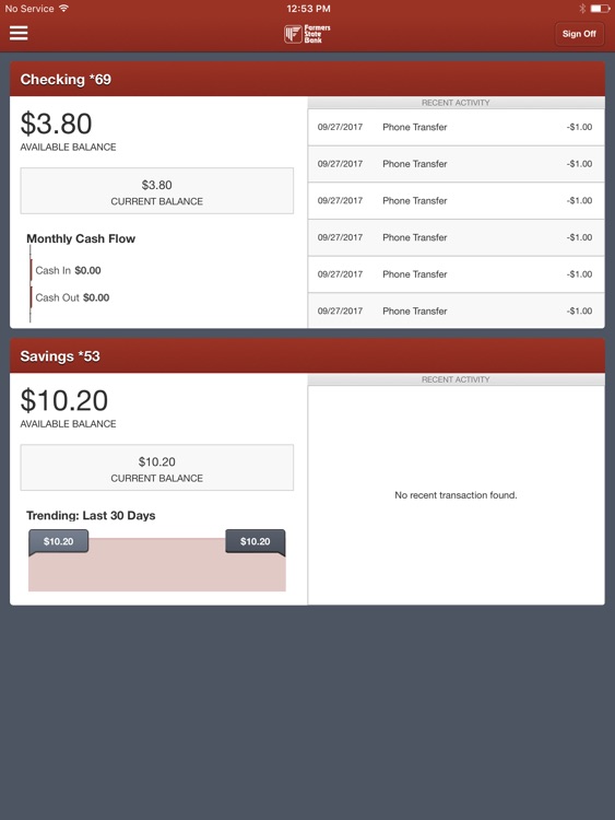 FarmerStateBank for iPad