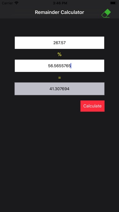 Remainder Calculator % screenshot 2